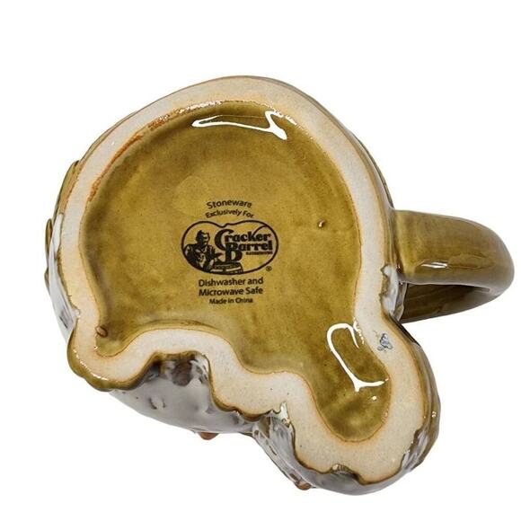 Cracker Barrel Coffee Mugs, Artisan Mother & Child Owl Ceramic Drinking Cup - Picture 2 of 8